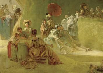 La Fête à Saint-Cloud (Jean-Honoré Fragonard) - Muzeo.com
