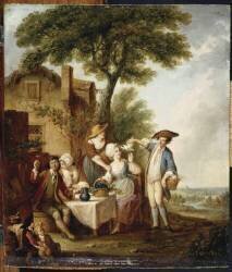 La Jolie colombe (Louis-Joseph Watteau de Lille) - Muzeo.com