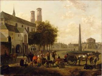 La marchande de légumes (Gerrit Berckheyde) - Muzeo.com
