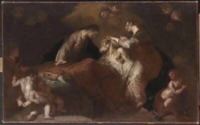 La Mort de saint Joseph (Giuseppe Bazzani) - Muzeo.com
