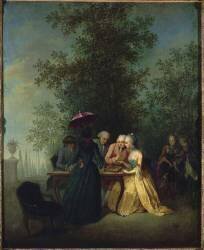 La partie de dames (Michel Barthélemy Ollivier) - Muzeo.com