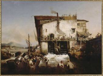 La pêche aux aloses (Ambroise-Louis Garneray) - Muzeo.com