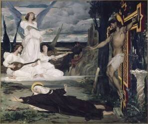 La vision, légende du 14e siècle (Luc Olivier Merson) - Muzeo.com