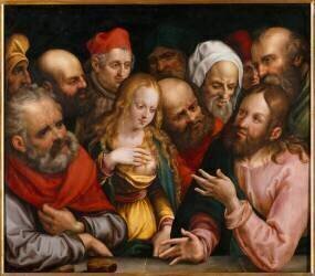 Le Christ et la Femme adultère (Jobst Harrich) - Muzeo.com