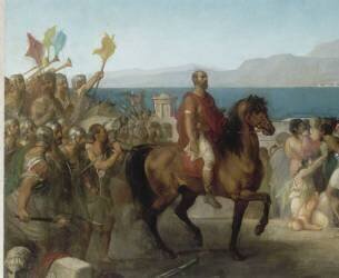 Le dernier jour de Corinthe (146 avant J.C.) (Tony Robert-Fleury) - Muzeo.com