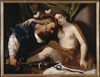 Le Devin Tirésias se métamorphosant en femme (Pietro della Vecchia) - Muzeo.com