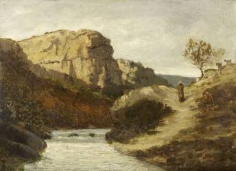 Le Grand Rocher à la gardeuse de chèvres (Paul Camille Guigou) - Muzeo.com