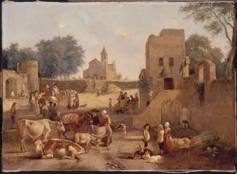 Le marché d'animaux (Jean-Jacques de Boissieu) - Muzeo.com