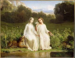 Le Poème de l'âme. Virginitas (Louis Janmot) - Muzeo.com