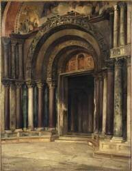 Le portail central de Saint-Marc de Venise (Albert Maignan) - Muzeo.com