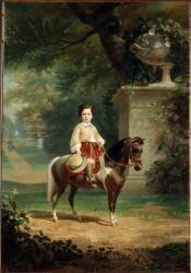 Le prince impérial montant son poney favori (Olivier Pichat) - Muzeo.com