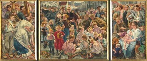 Les âges de l'ouvrier, triptyque (Léon Frédéric) - Muzeo.com