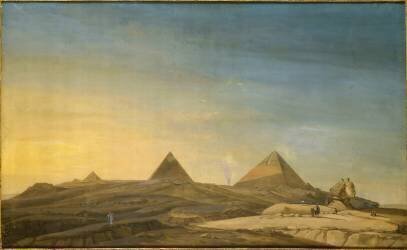 Les pyramides de Memphis, le Sphinx, au soleil couchant (Charles-Louis Balzac) - Muzeo.com