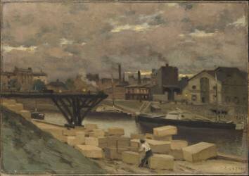 Les Quais (Jean-Charles Cazin) - Muzeo.com