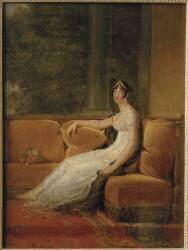 L'impératrice Joséphine en 1802 assise sur un sofa à la Malmaison (François Gérard) - Muzeo.com
