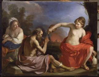 Loth et ses filles (Le Guerchin) - Muzeo.com