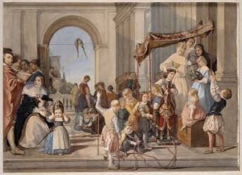Louis XIII vainqueur d'un tournoi au Louvre (Marie-Elisabeth Boulanger) - Muzeo.com