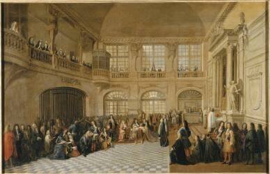Louis XIV recevant le serment du marquis de Dangeau (Antoine Pezey) - Muzeo.com
