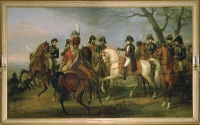 Napoléon Ier donnant l'ordre avant la bataille d'Austerlitz, 2 décembre 1805 (Carle Vernet) - Muzeo.com