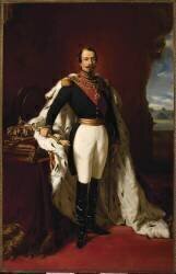 Napoléon III, empereur des Français (1808-1873) , Portrait officiel en 1855 (Franz Xaver Winterhalter...) - Muzeo.com
