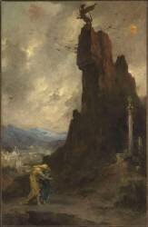 Oedipe s'exilant de Thèbes dit autrefois Oedipe et Antigone (Henri-Léopold Lévy) - Muzeo.com