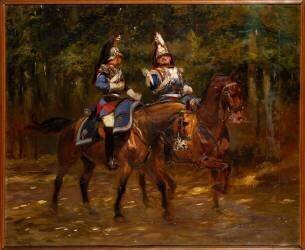 Officiers du 2e régiment de cuirassiers de la Garde Impériale, Second Empire (Edouard Detaille) - Muzeo.com