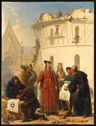Philippe-Auguste fait élever la grosse Tour du Louvre vers 1200 (Jean-Baptiste Mauzaisse) - Muzeo.com