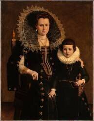 Portrait de femme avec un enfant (anonyme) - Muzeo.com
