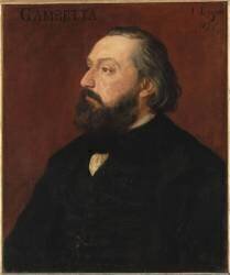 Portrait de Gambetta (avocat et homme politique, 1838-1882) (Alphonse Legros) - Muzeo.com