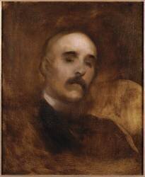 Portrait de Georges Clémenceau (1841-1929), homme politique (Eugène Carrière) - Muzeo.com
