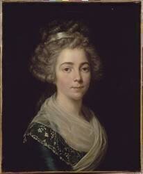 Portrait de jeune femme (Antoine Vestier) - Muzeo.com