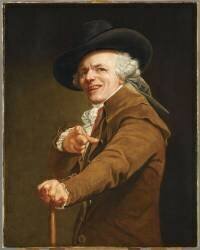 Portrait de l'artiste sous les traits d'un moqueur (Joseph Ducreux) - Muzeo.com