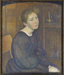 Portrait de Marie Aline Maréchal (1868-1938), plus tard (en 1893) Madame Georges Lemmen (Georges Lemmen) - Muzeo.com