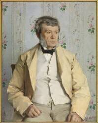 Portrait de Pierre Mathey (1804-1887), son père (Paul Mathey) - Muzeo.com