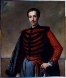 Portrait de Pierre-Alfred de Pommayrac, sous- lieutenant au 1° régiment de spahis (Pierre Paul Emmanuel de...) - Muzeo.com