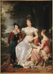 Portrait de Zoé Talon (1785-1852), comtesse Baschi du Cayla avec ses deux enfants Ugoline et Ugolin (François Gérard) - Muzeo.com