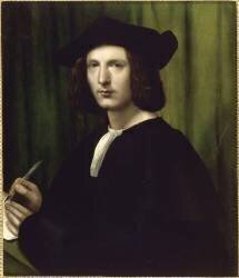 Portrait d'homme vêtu de noir (anonyme) - Muzeo.com