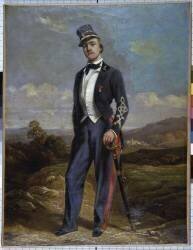 Portrait du lieutenant G. Martin des Pallières (1823-1876) (Horace Castelli) - Muzeo.com