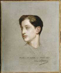 Portrait du Prince Impérial exécuté à Saint-Cloud le 27 juillet 1870. (Jules Joseph Lefebvre) - Muzeo.com