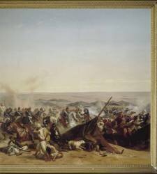 Prise de la Smala d'Abd-el-Kader par le duc d'Aumale à Taguin, le 16 mai 1843 (Horace Vernet) - Muzeo.com