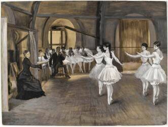 Répétition de danse (Charles Paul Renouard) - Muzeo.com