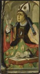 Saint Augustin, père de l'église (Pedro Berruguete) - Muzeo.com