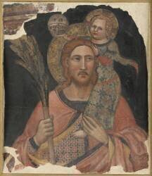 Saint Christophe et l'Enfant Jésus (Tommaso del Mazza) - Muzeo.com