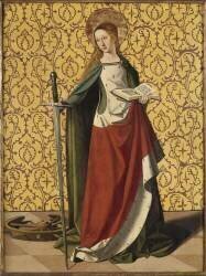 Sainte Catherine d'Alexandrie (Josse Lieferinxe) - Muzeo.com