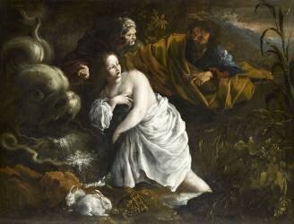 Suzanne et les vieillards (Bartolomeo Guidobono) - Muzeo.com