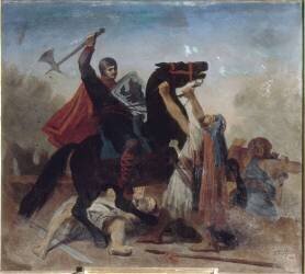 Tancrède de Hauteville, combattant sur le mont des Oliviers (Emile Signol) - Muzeo.com