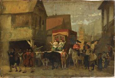 Une noce en Alsace (Gustave Brion) - Muzeo.com
