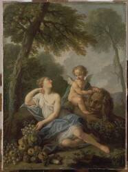 Vénus et l'Amour (Etienne Jeaurat) - Muzeo.com