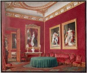 Vue de la salle du conseil des ministres au palais des Tuileries (Jean-Baptiste Fortuné de...) - Muzeo.com