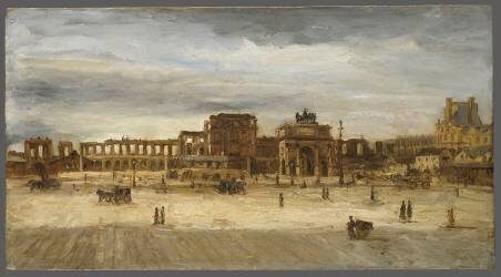 Vue des ruines des Tuileries (Barth A) - Muzeo.com